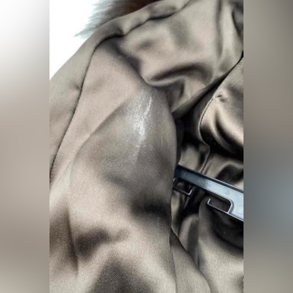 Mink and Fox Fur Coat Size Medium Size 10 - Picture 5 of 5